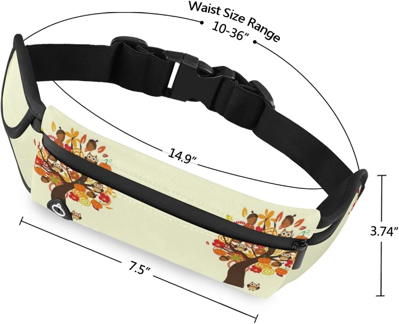 Oyihfvs Adjustable Running Belt, Fanny Pack Waist Pack, Runners Bag, Sports Hiking Fitness Exercise Gym Pouch for Women Men Accessories