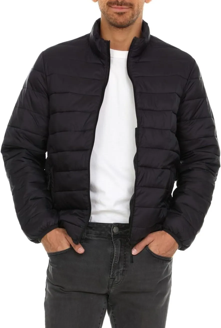 Packable Puffer Jacket Men, Warm Lightweight Winter Jackets for Men