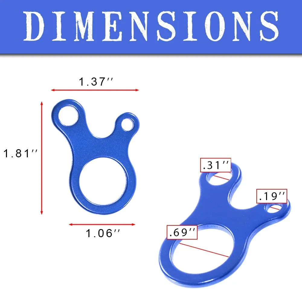 Paracord Planet 3 Hole Tensioner – Adds Tension to Line of Various Makes – 6 Colors Available in Multiple Packs