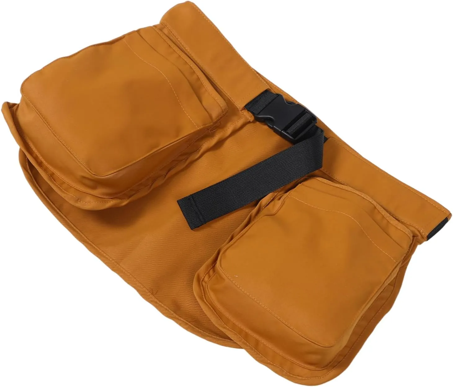 PartyKindom Multi Pocket Waist Belt Pouch for Men Women Durable Outdoor Fanny Pack with Strap Versatile Tool Organizer for Garden Travel and Adventure Brown
