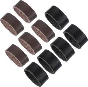 PATIKIL Leather Loop Keeper, Leather Loops Belt Keeper Loops Retainer Straps Replacement for Wide Belts/Straps,
