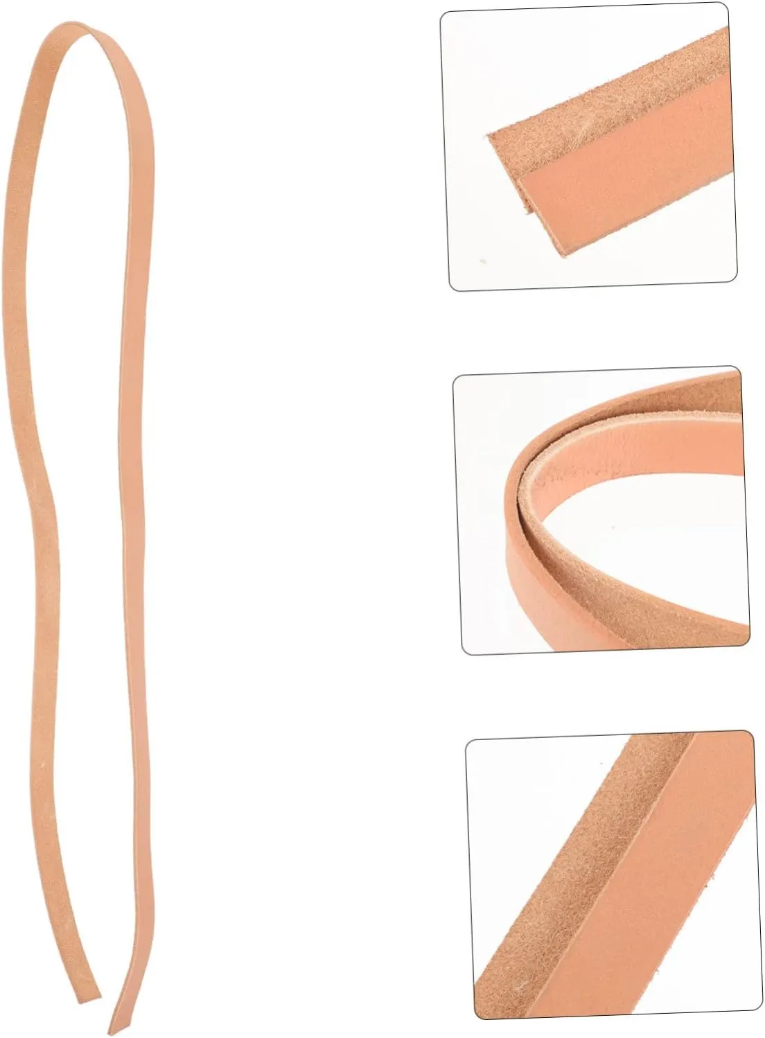 Pcs Leather Straps for Crafts Decor Men's Belt Straps Cowhide Decorations DIY Leather Rope Versatile Styles