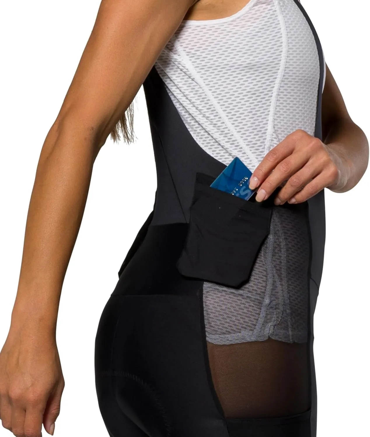 PEARL IZUMI Men's PRO Transfer Liner Bib Shorts, Thigh Cargo Pockets, Mesh Side Panels & Levitate PRO Chamois for Support