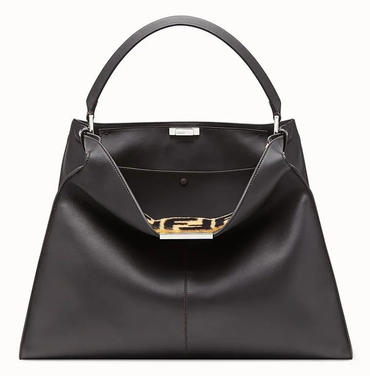 Peekaboo X-Lite Leather Bag - Beige, Green, Black