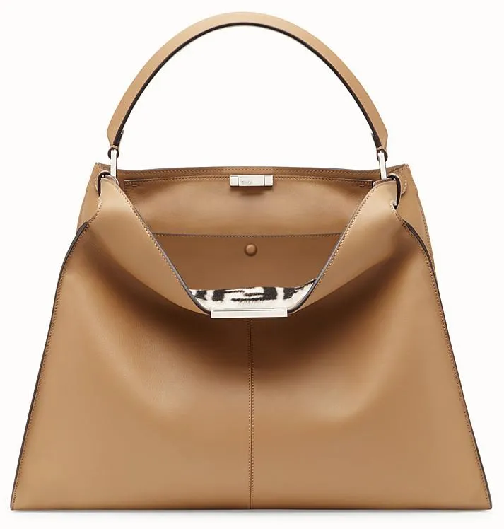 Peekaboo X-Lite Leather Bag - Beige, Green, Black