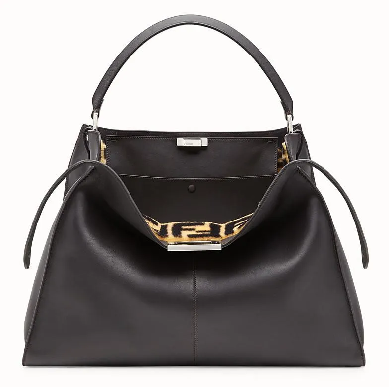 Peekaboo X-Lite Leather Bag - Beige, Green, Black