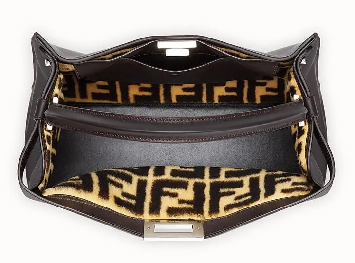 Peekaboo X-Lite Leather Bag - Beige, Green, Black