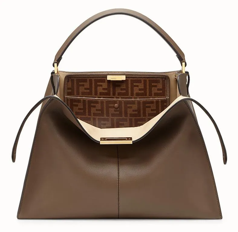 Peekaboo X-Lite Regular Brown Leather Bag