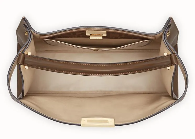 Peekaboo X-Lite Regular Brown Leather Bag