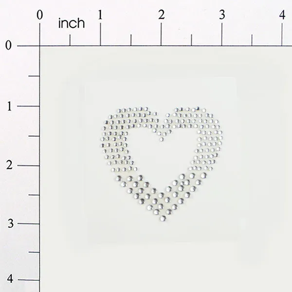 Peel-N-Glitz Heart Applique/Patch - Fuchsia