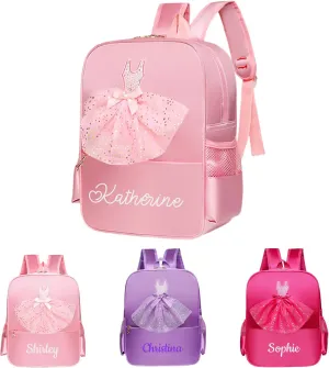 Personalized Ballet Dance Bag for Girls Custom Name Bag Gymnastics with Adjustable Shoulder Strap