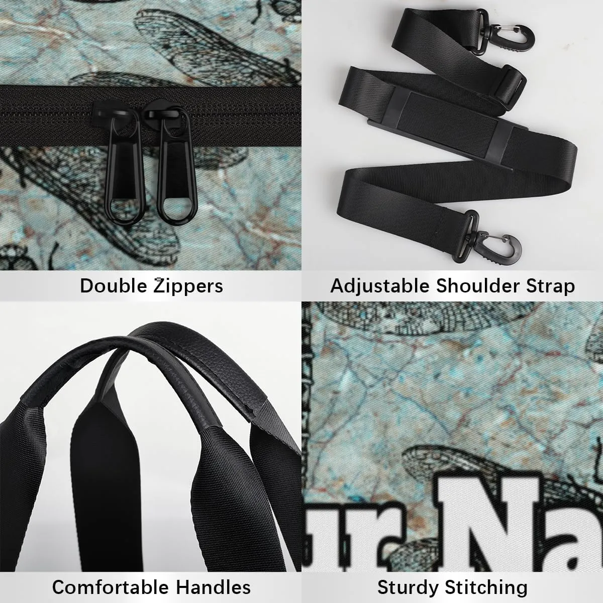 Personalized Dragonfly Sport Gym Bag, Custom Name Duffel Bags for Men, Waterproof Custom Sport Duffel Bag, Gymnastics Dance, Dragonfly Print