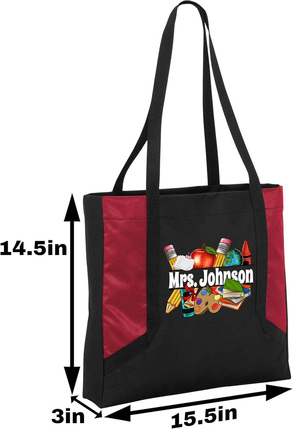 Personalized Teacher Tote Bag - Teacher Bag Daily Use - Teacher Appreciation Gifts - Teacher Tote Bag