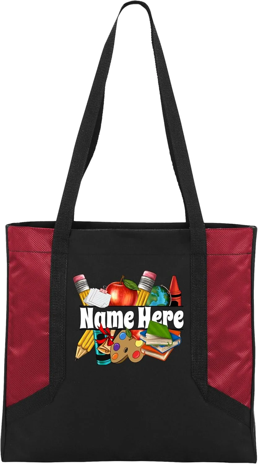 Personalized Teacher Tote Bag - Teacher Bag Daily Use - Teacher Appreciation Gifts - Teacher Tote Bag
