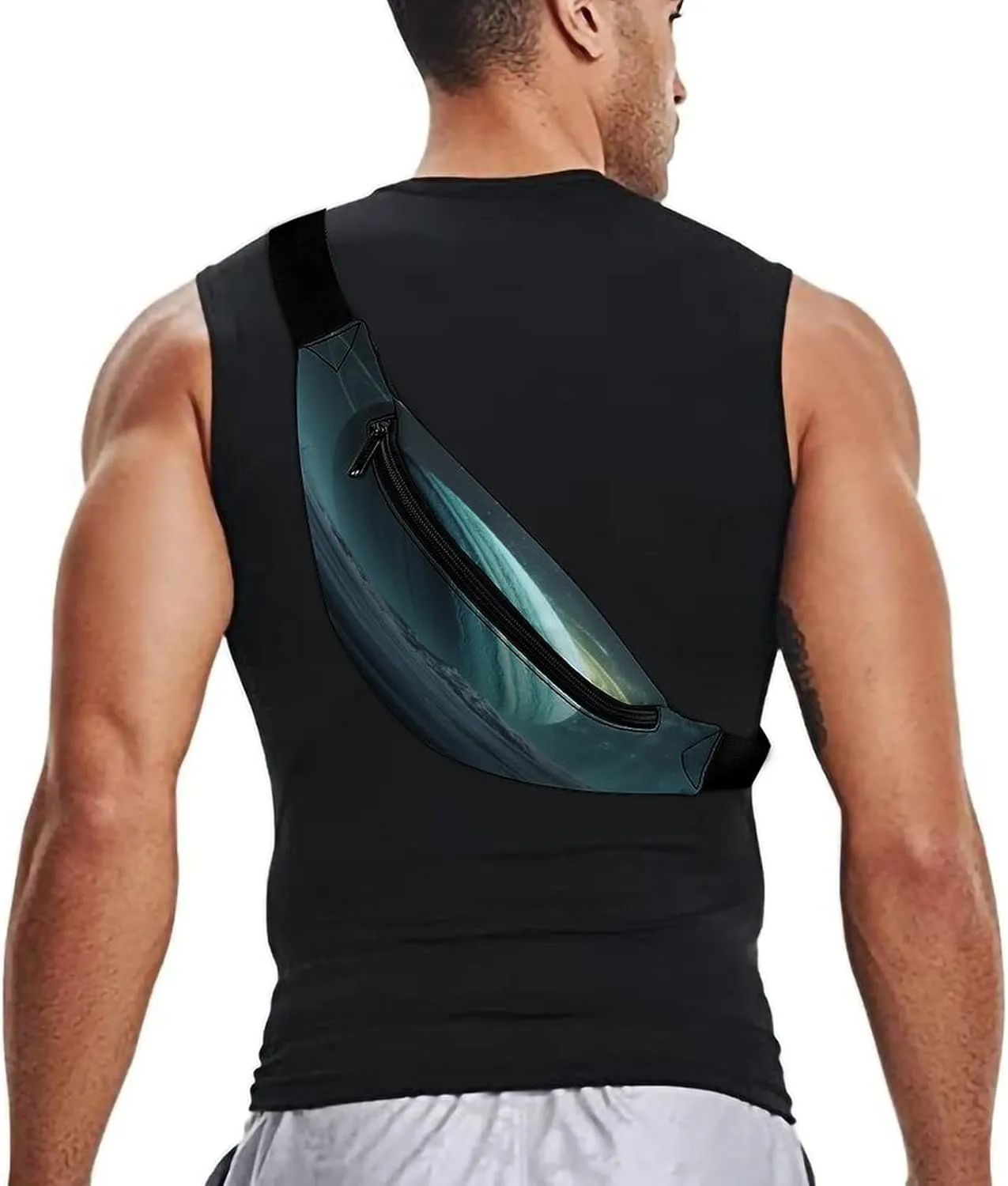 Personalized Waist Packs with Adjustable Strap,Uranus CrossBody Fanny Pack Casual Bag for Travel Sports Running Hiking