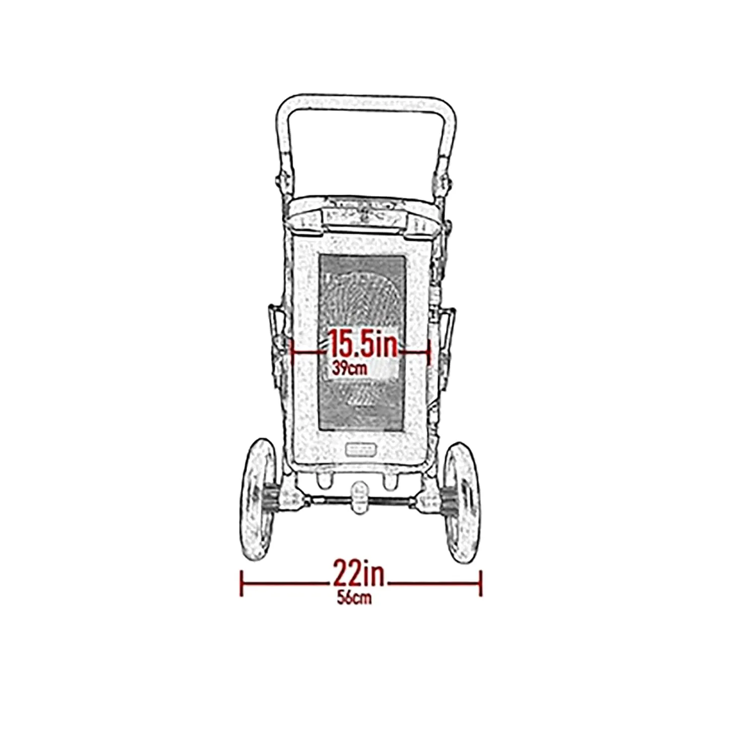 Pet Gear NO-Zip Pet Stroller with Dual Entry, Push Button Zipperless Entry for Single or Multiple Dogs/Cats, Pet Can Easily Walk in/Out, No Need to Lift Pet, Gel-Filled Tires, Navy