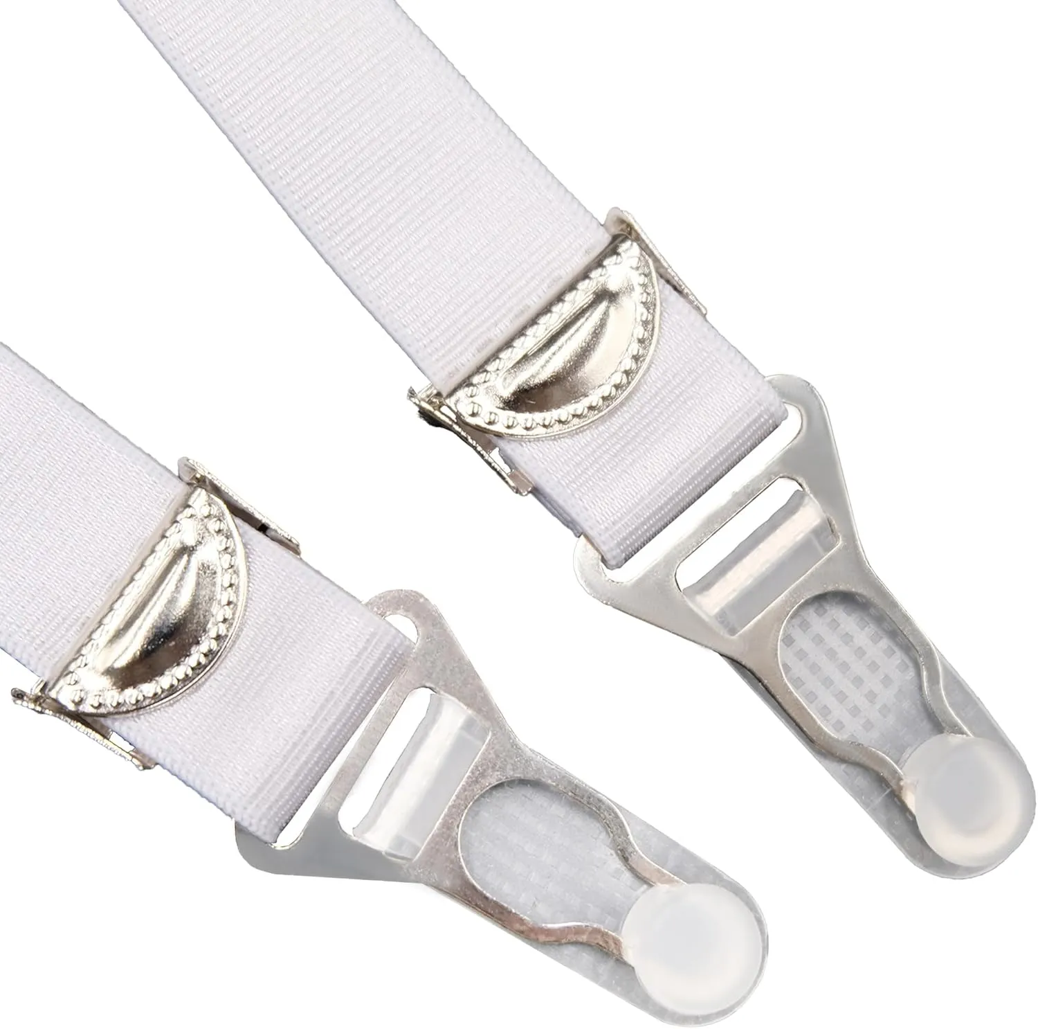 Plain Color 8 Straps Retro Garter Belt with Adjustable Suspender Metal Clips for Thigh High Stocking