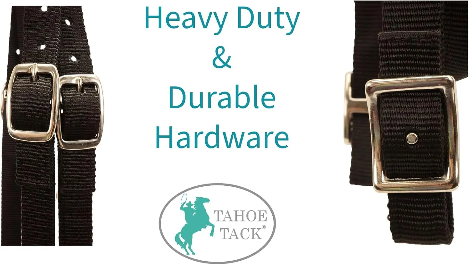 Plain Double Layer Nylon Headstall with Reins
