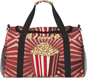 Popcorn Print print Weekender Overnight Carry On Bag Gym Luggage Bag Duffel Bag for Travel Women