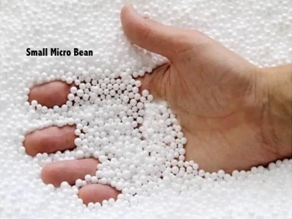 Posh Creations Foam Filling Bean Bag Refill, 100L 2-PK, White with EZ-Pour Zipper Spout