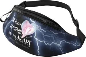Pregnancy and Infant Loss Awareness Crossbody fanny pack for men and women, ideal for travel, sports and running