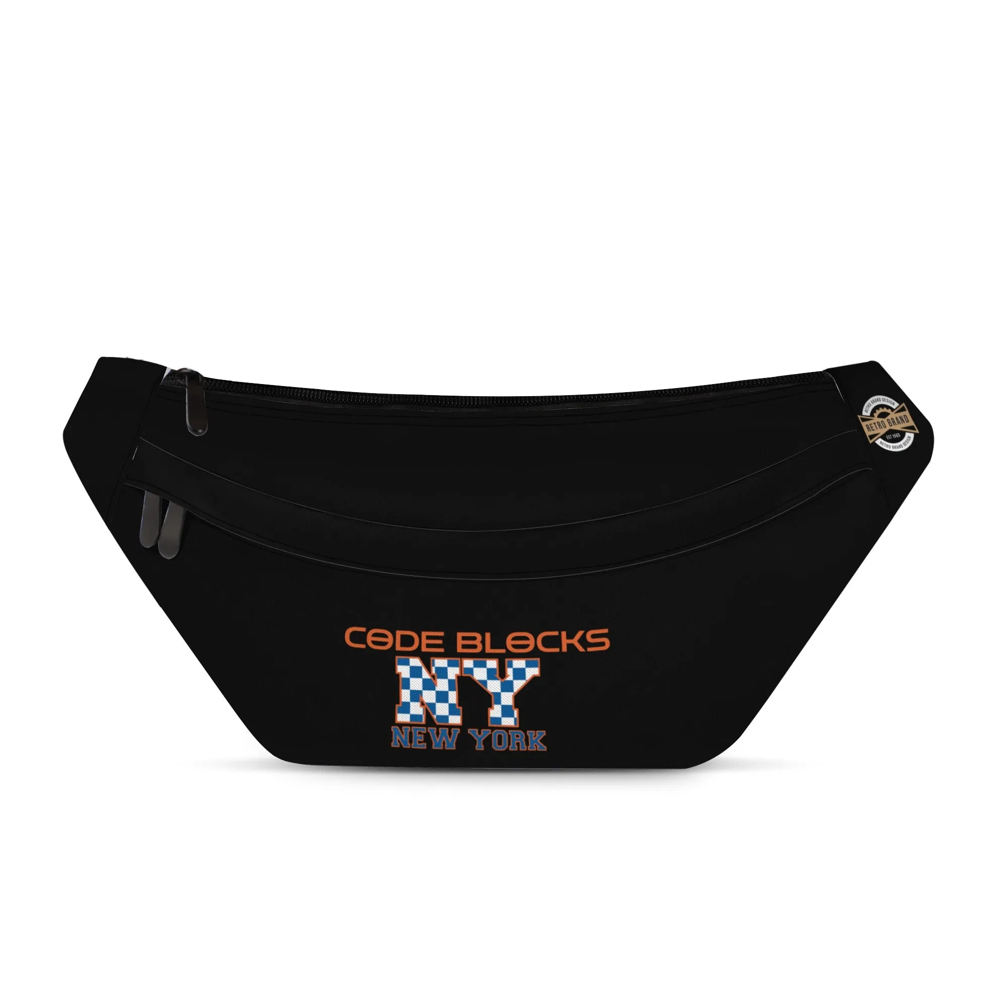 Printed   Embroidered Large Fanny Bag