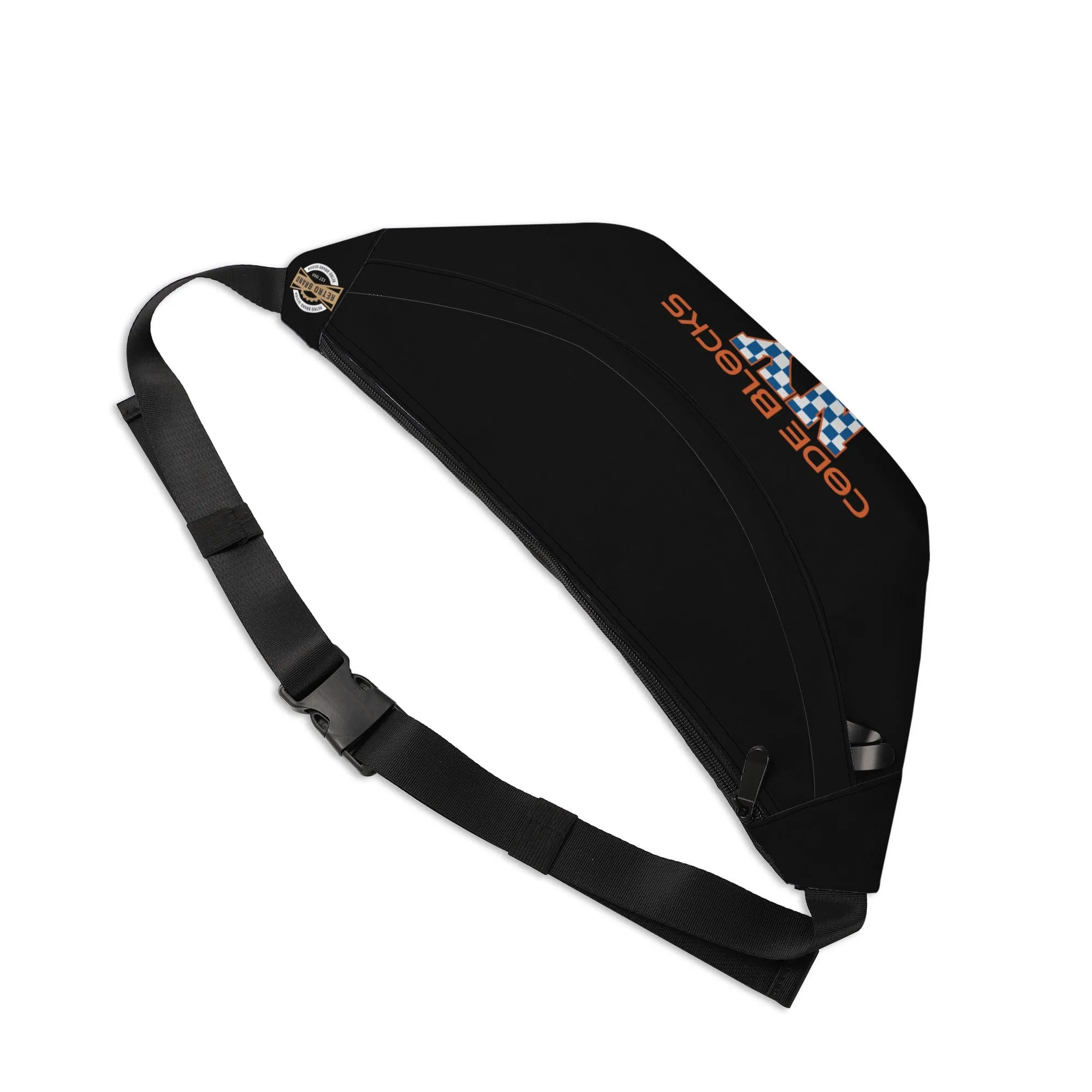 Printed   Embroidered Large Fanny Bag