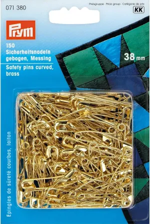 Prym 1-1/2" Safety Pins, Gold, 150 pc