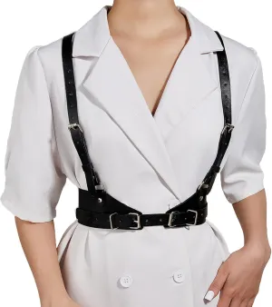 Punk Belt Fashion Body Chain Harness Belt for Women Goth Body Adjustable Waist Belts Rave Halloween For Party Dating