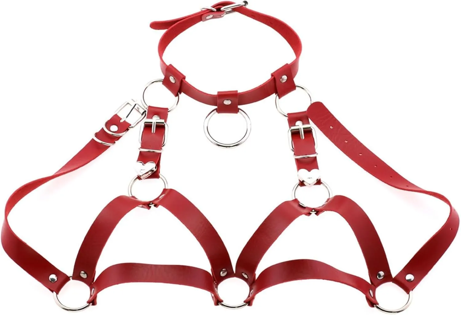 Punk Waist Belt Leather Harness Body Bondage Chest Straps Black Rivet Top Chest Straps BDSM Gothic Lingerie
