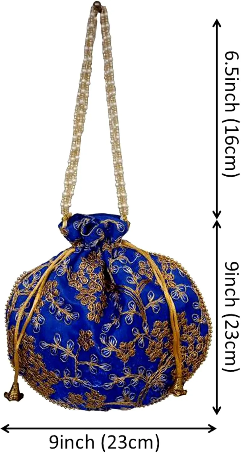 Purpledip Potli Bags Drawstring Purse (Potli01$)