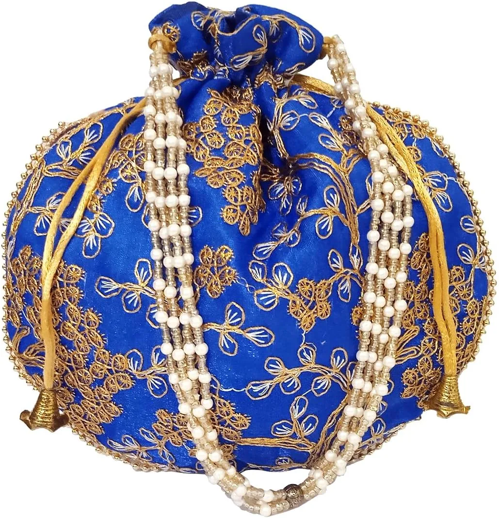 Purpledip Potli Bags Drawstring Purse (Potli01$)