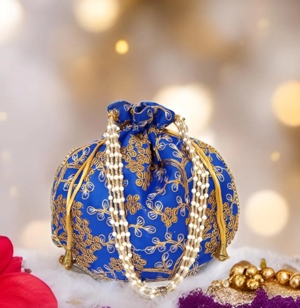 Purpledip Potli Bags Drawstring Purse (Potli01$)