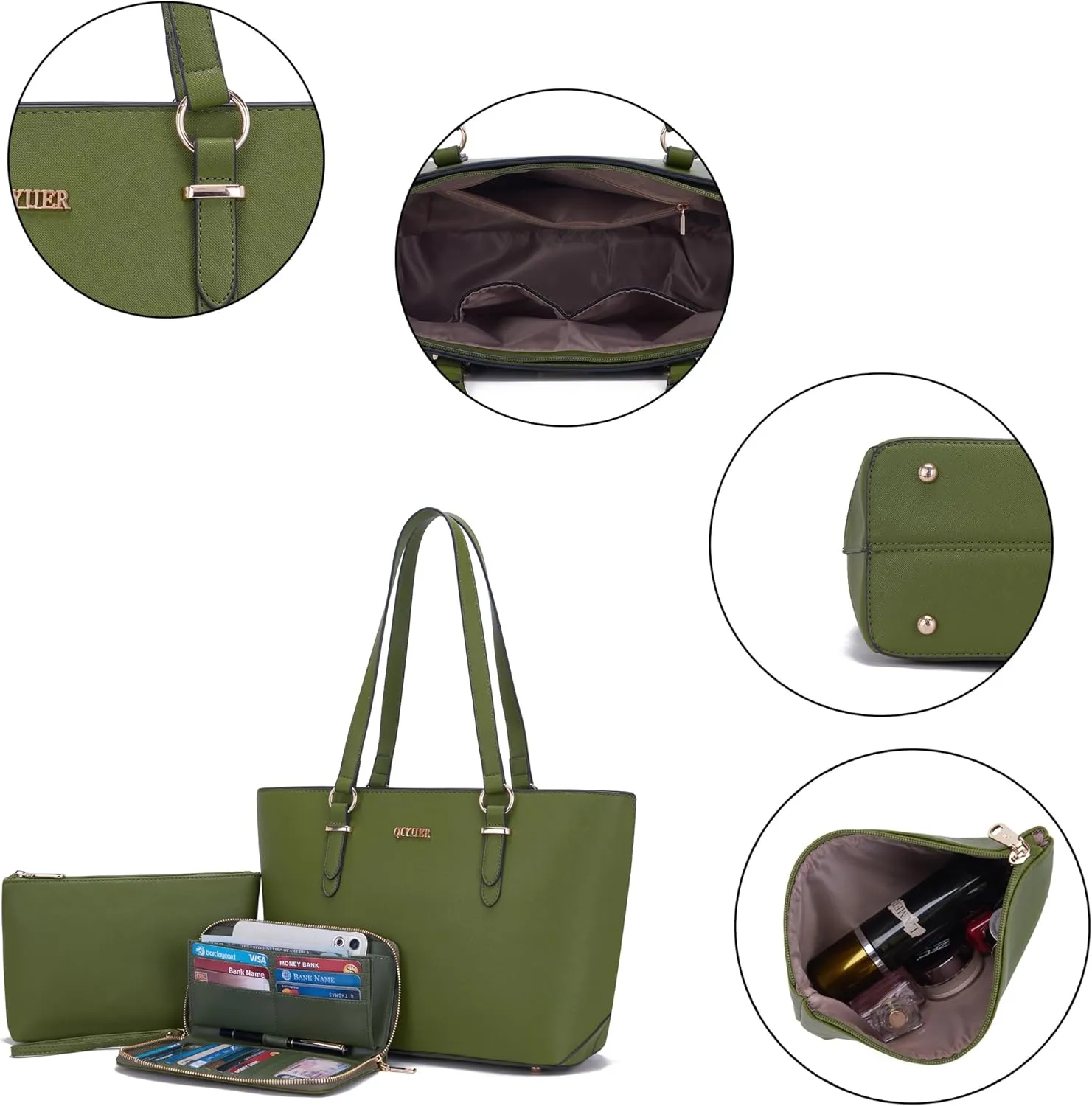 Purses And Wallets Set For Women Work Tote Satchel Handbags Shoulder Bag Top Handle Totes Purse With Matching Wallet