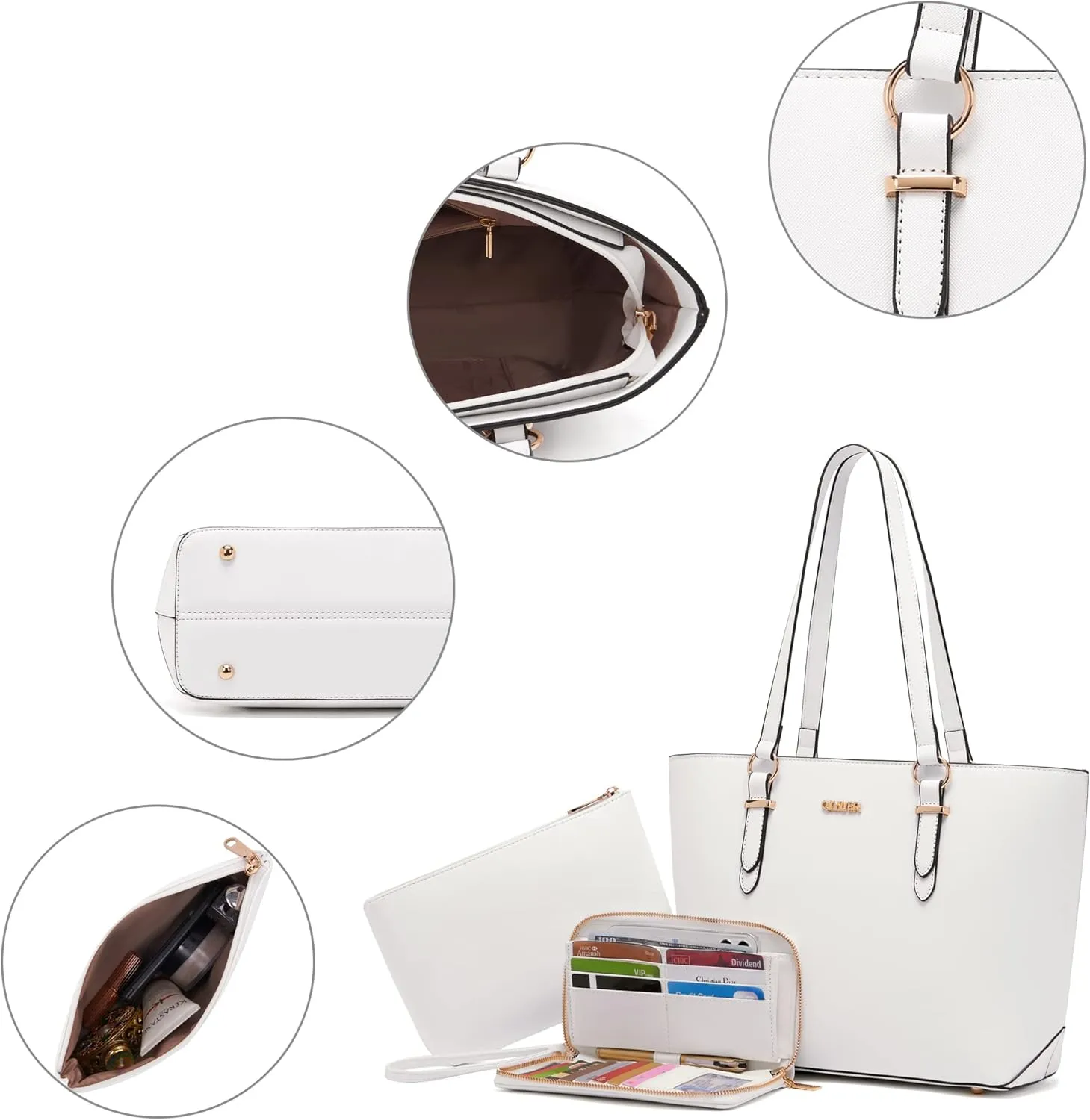 Purses And Wallets Set For Women Work Tote Satchel Handbags Shoulder Bag Top Handle Totes Purse With Matching Wallet