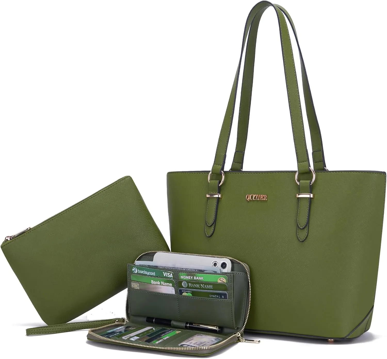 Purses And Wallets Set For Women Work Tote Satchel Handbags Shoulder Bag Top Handle Totes Purse With Matching Wallet