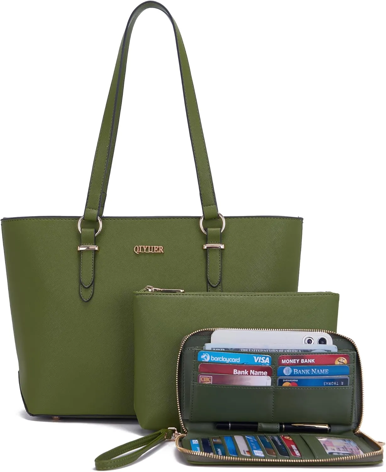 Purses And Wallets Set For Women Work Tote Satchel Handbags Shoulder Bag Top Handle Totes Purse With Matching Wallet