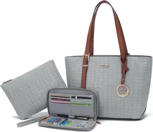 Purses And Wallets Set For Women Work Tote Satchel Handbags Shoulder Bag Top Handle Totes Purse With Matching Wallet