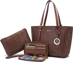 Purses And Wallets Set For Women Work Tote Satchel Handbags Shoulder Bag Top Handle Totes Purse With Matching Wallet