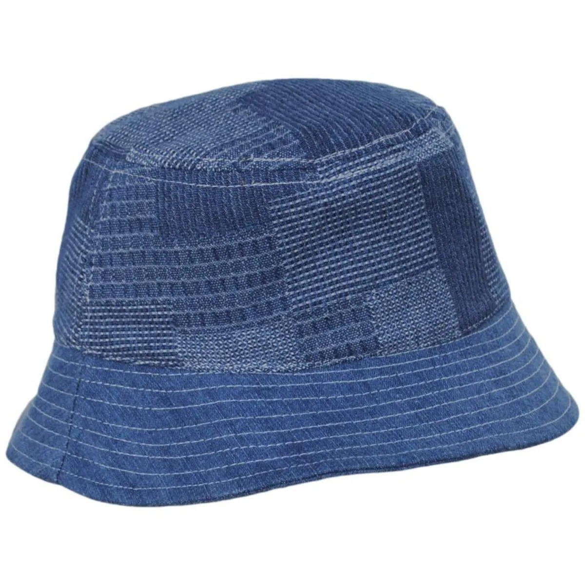 Quentin Reversible Patchwork Denim Bucket Hat
