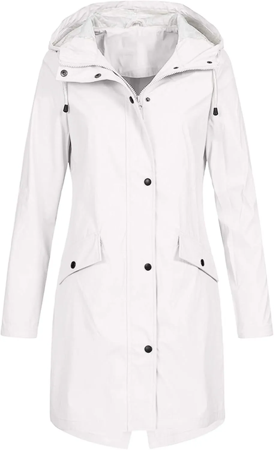 Rain Coat for Women Waterproof Hood Lightweight Outdoor Jacket Long Women's Coat Waterproof Travel Jacket