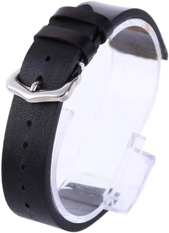 RANARA Replacement Watch Strap Wrist Band,Wax Oil Vintage Leather Watch Straps Pin Buckle Watchband Calfskin Watch Straps Replacement 18mm/20mm/22mm Watch Accessories