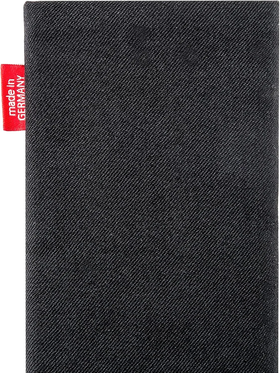 Rave Black Custom Tailored Sleeve for Mobistel Cynus F4. Fine Suit Fabric Pouch with Integrated Microfibre Lining for Display Cleaning