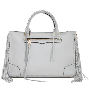 Rebecca Minkoff Regan Satchel with Fringe- White