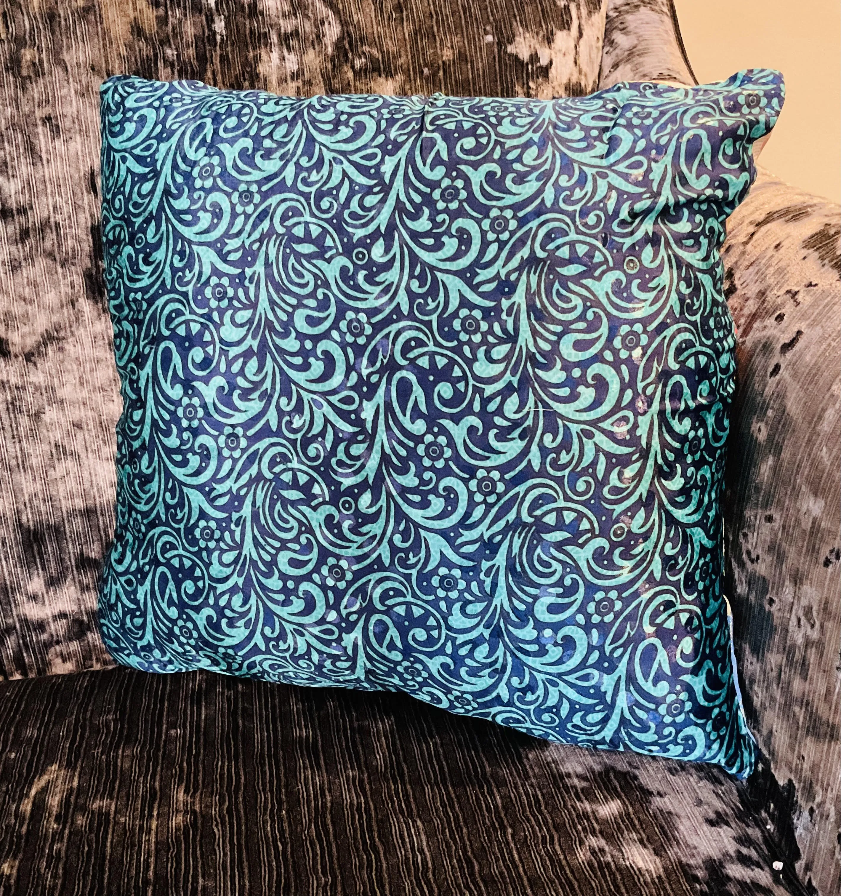 Recycled Patchwork Sari Multi Colour Patchwork Cushion Covers 45 cm x 45 cm