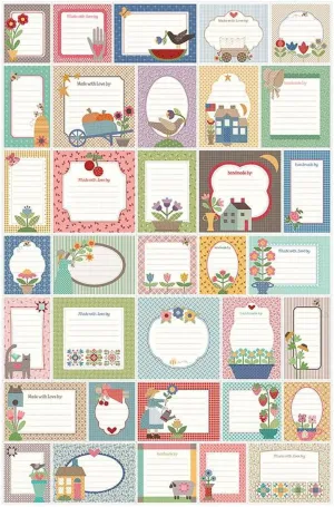 Riley Blake Home Town Fabric by Lori Holt of Bee in My Bonnet, Premium Quilting Fabric, Perfect for Quilting, Crafting, Sewing Projects and More… (Vintage Quilt Labels Home Dec Panel)