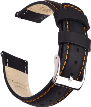 Ritche Christmas Gift Quick Release Leather Watch Bands Genuine Watch Straps for Men Women Top Grain Leather Watch Strap, White Elephant Gifts, Stocking Stuffers for Men, Father's Day gifts