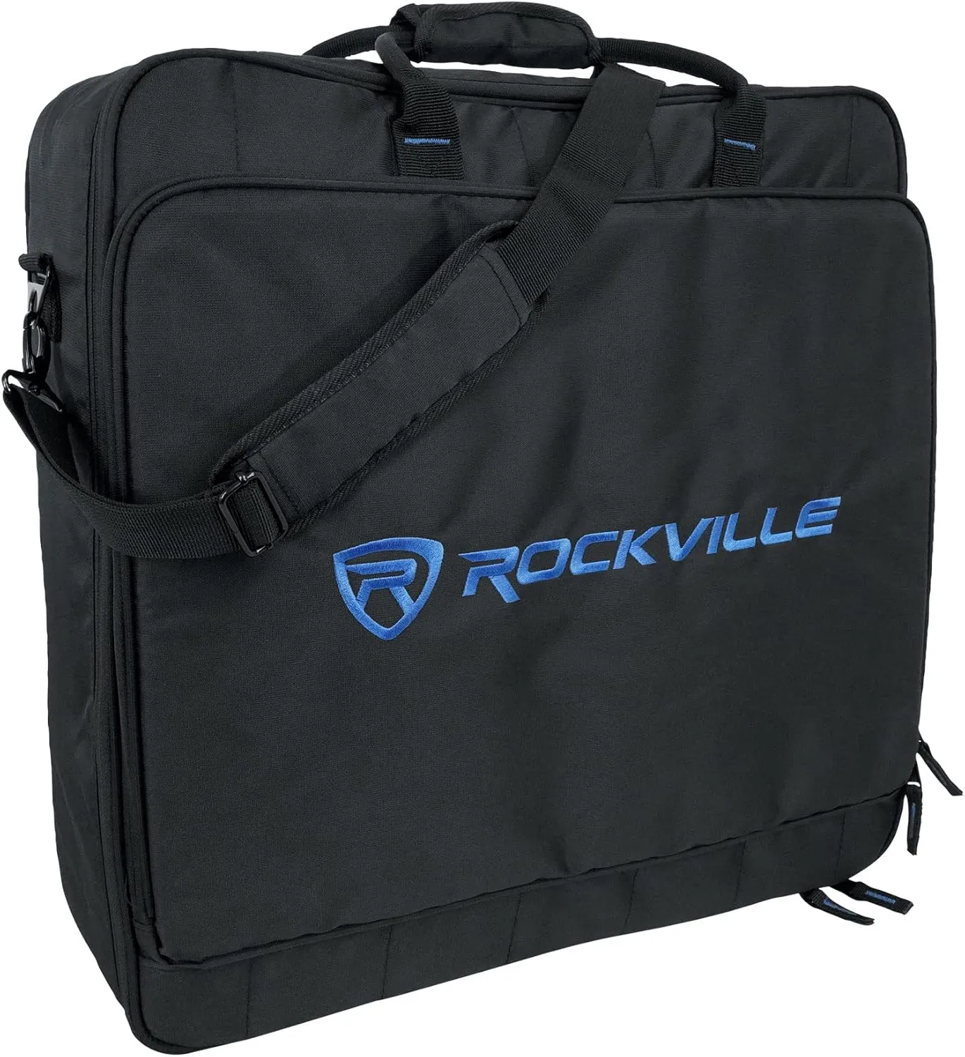 Rockville MB2020 DJ Gear Mixer Gig Bag Case 20.5" x 20.5" x 6",Black