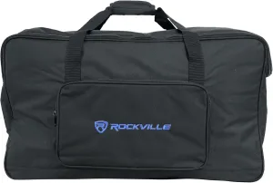 Rockville TB12 v2 Padded Speaker Bag for 12" DJ PA Speakers, Stand Compartment, Thick Foam Protection, Water-Resistant, Perfect for Mobile DJs and Live Events