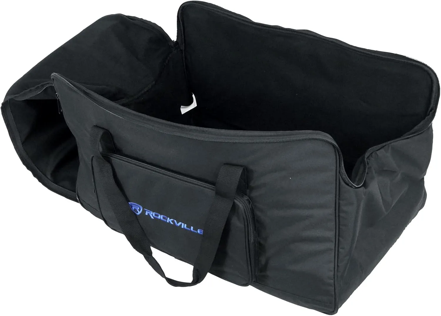 Rockville TB12 v2 Padded Speaker Bag for 12" DJ PA Speakers, Stand Compartment, Thick Foam Protection, Water-Resistant, Perfect for Mobile DJs and Live Events
